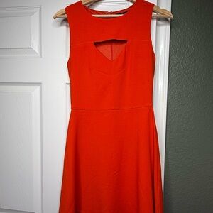 French Connection Red Sleeveless A-Line Mini Dress